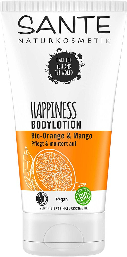 ERFRISCHENDER UND REGENERIERENDER KÖRPERBALSAM ORANGE UND MANGO ECO 150 ml - SANTE