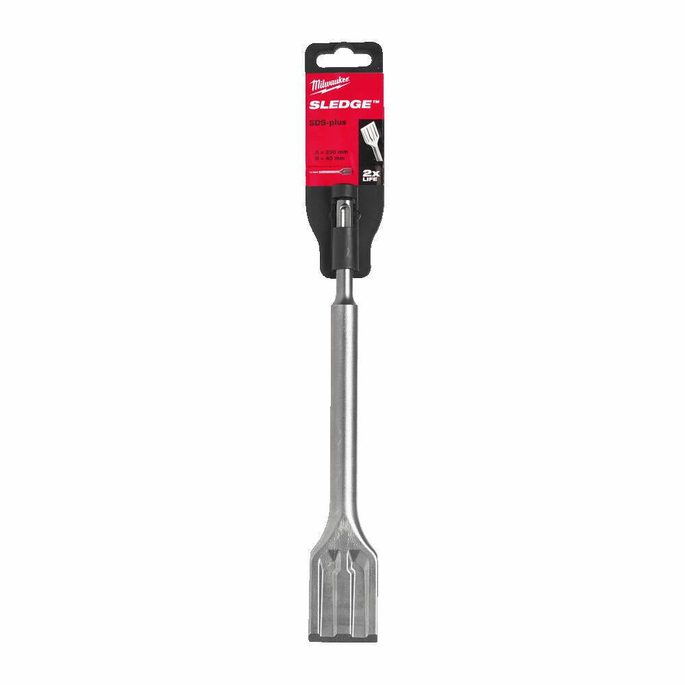 Milwaukee SDS+ Meissel, breit, 250 mm x 40 mm, selbstschärfend