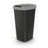 KEDEN ABFALLBEHÄLTER COMPACTA Q 25L - GLATTES GRAU / SCHWARZ
