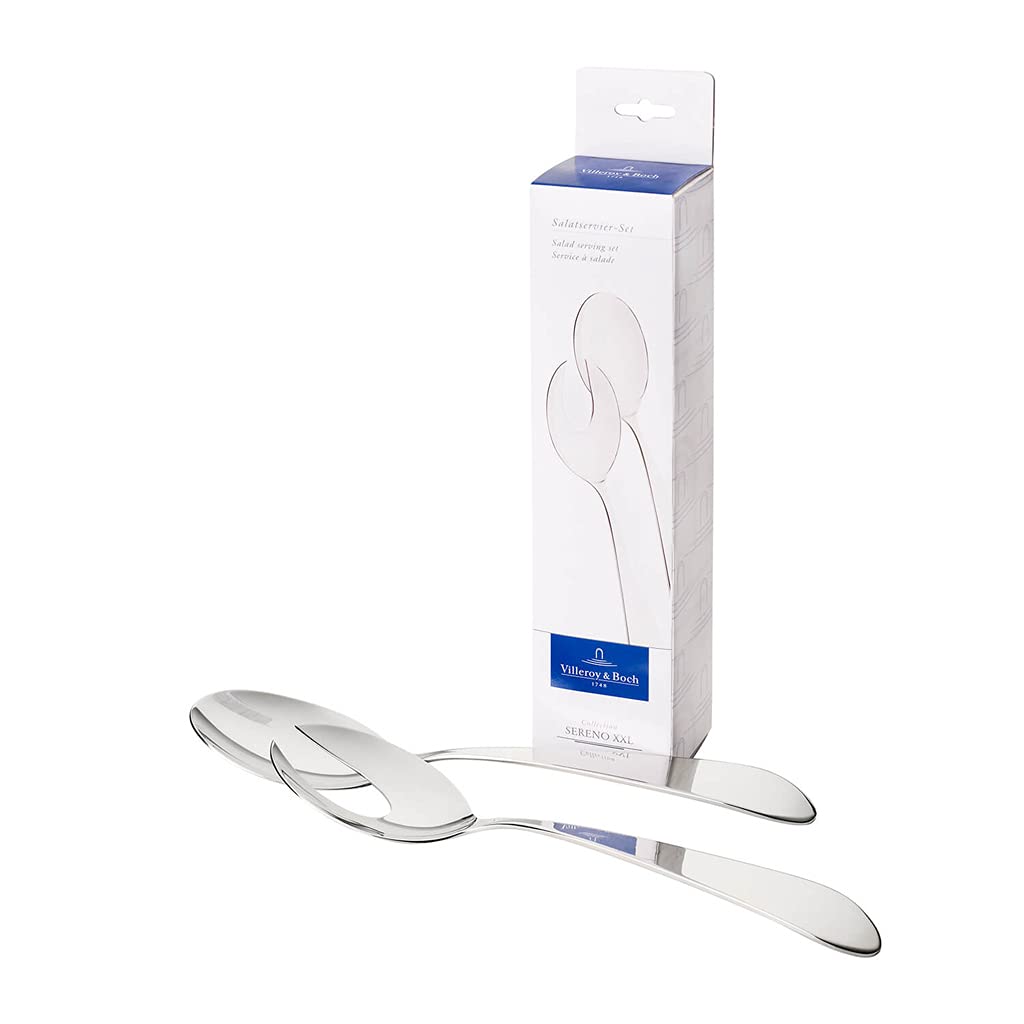 VILLEROY & BOCH Gabel und Salatlöffel 2 tlg. Sereno XXL