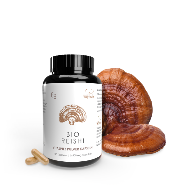 REISHI-PILZE (GLÄNZENDE PILZ) BIO (500 mg) 100 KAPSELN - PILZE WOHLRAB