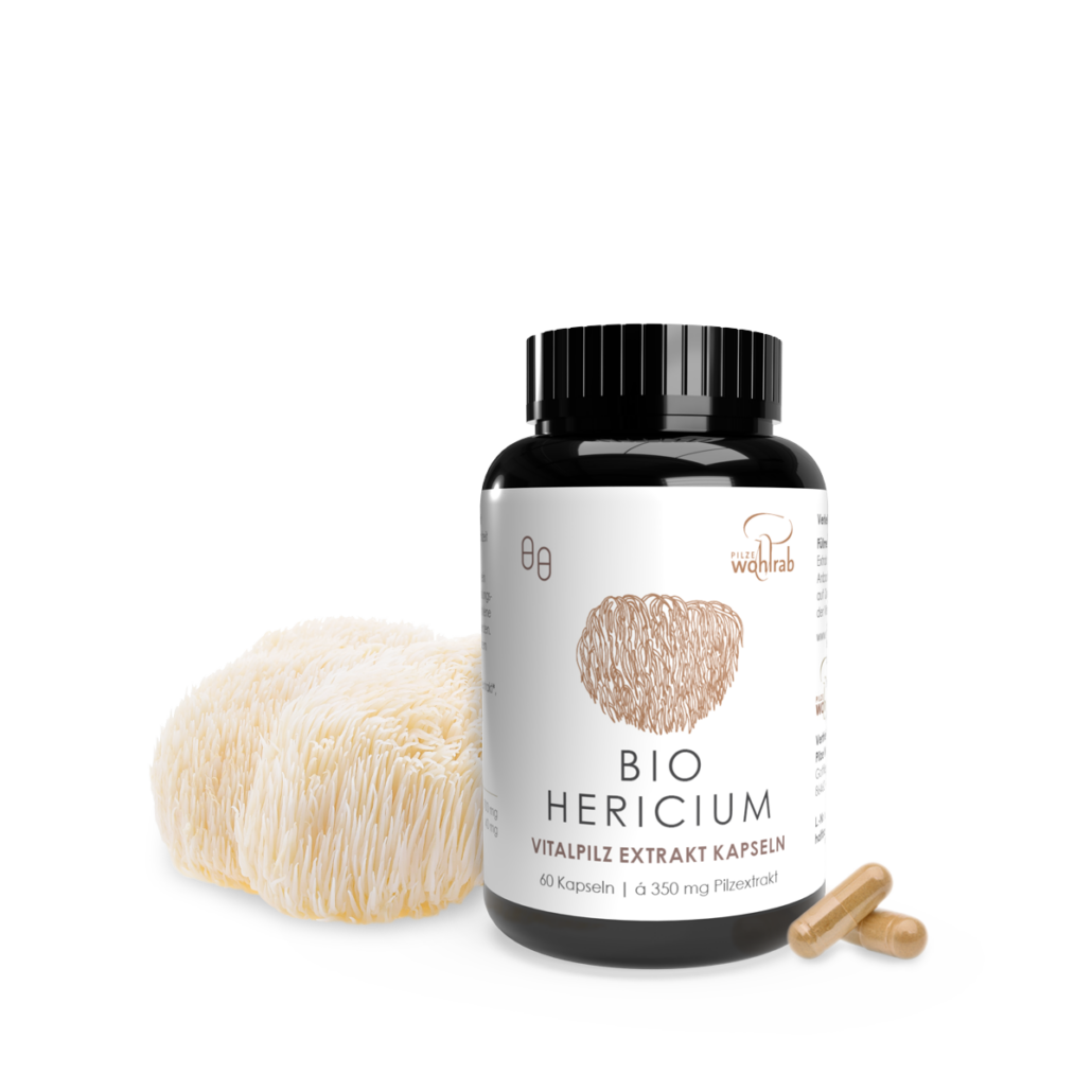 HERICIUM-PILZE (Erchinacea) BIO (500 mg) 100 KAPSELN - PILZE WOHLRAB