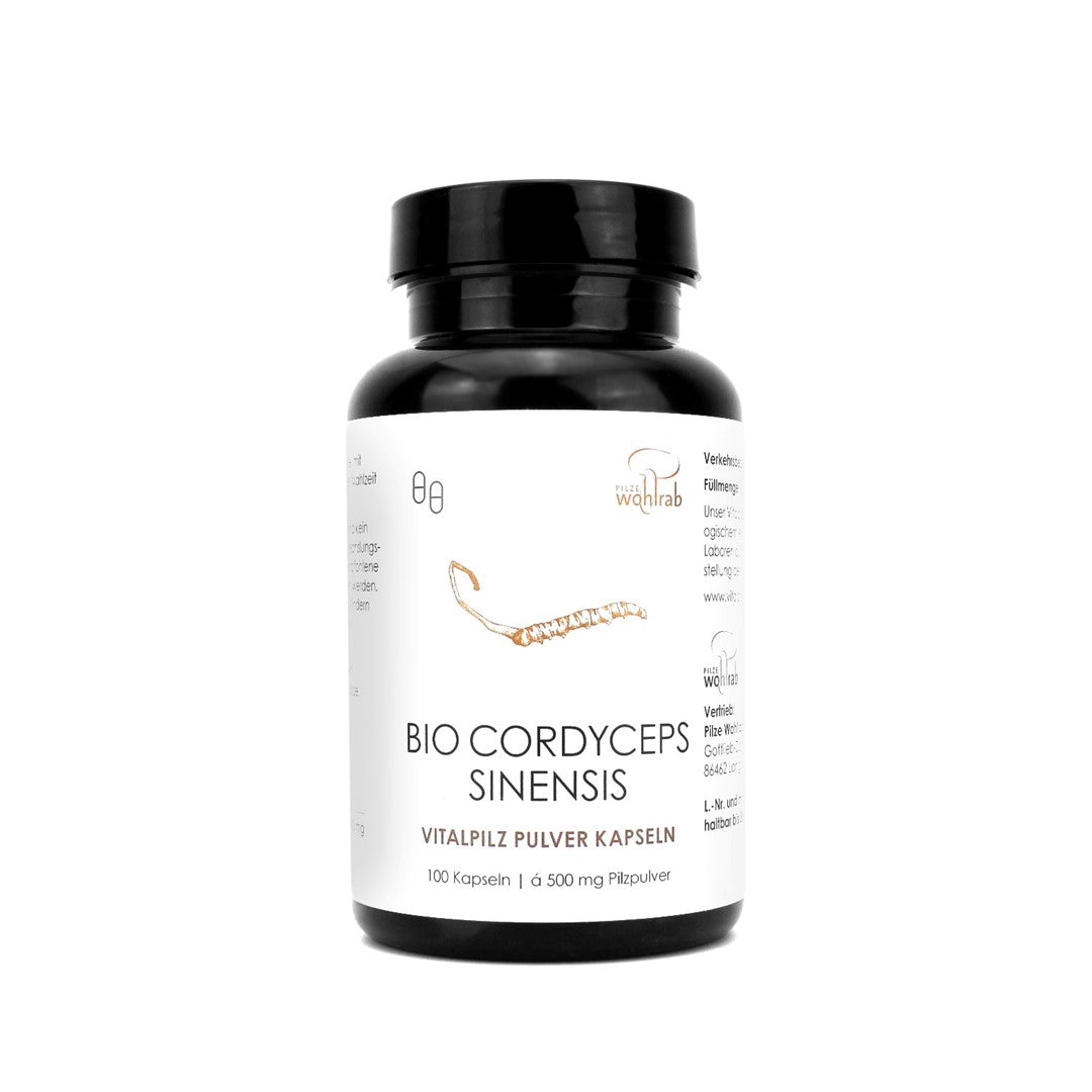 CORDYCEPS SINENSIS-PILZE (CHINESISCHE CORDYCEPS) BIO (500 mg) 100 KAPSELN - PILZE WOHLRAB