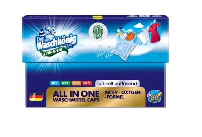 WASCHKONIG - Waschkönig Universal Waschpulverkapseln, 30 Stück