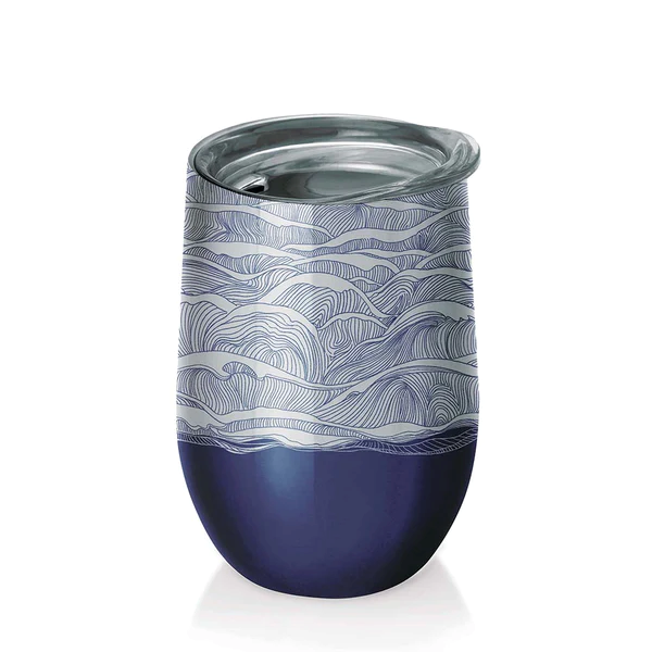 EDELSTAHLBECHER MIT DECKEL AM MEER 420 ml – CHIC-MIC
