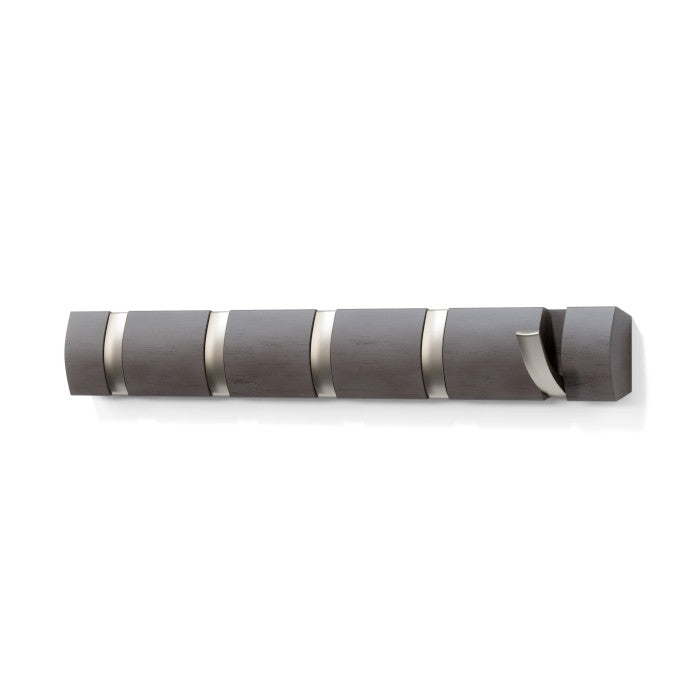 UMBRA Kleiderhaken mit 5 Haken FLIP Nickel