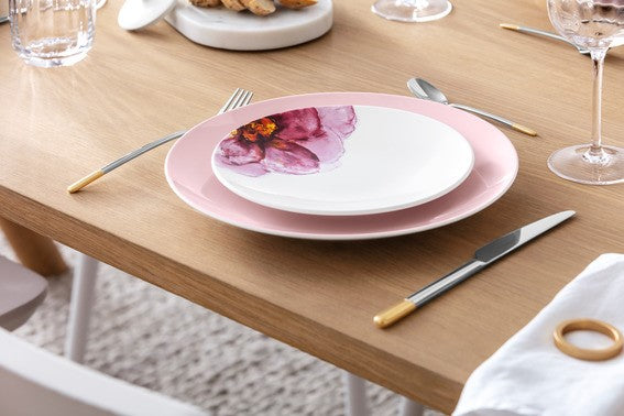 VILLEROY & BOCH Flacher Teller Coupe Rose Garden Rosa