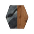 TYPHOON (RAYWARE GROUP) Schneidebrett sechseckig Elements dunkles Marmor-Holz