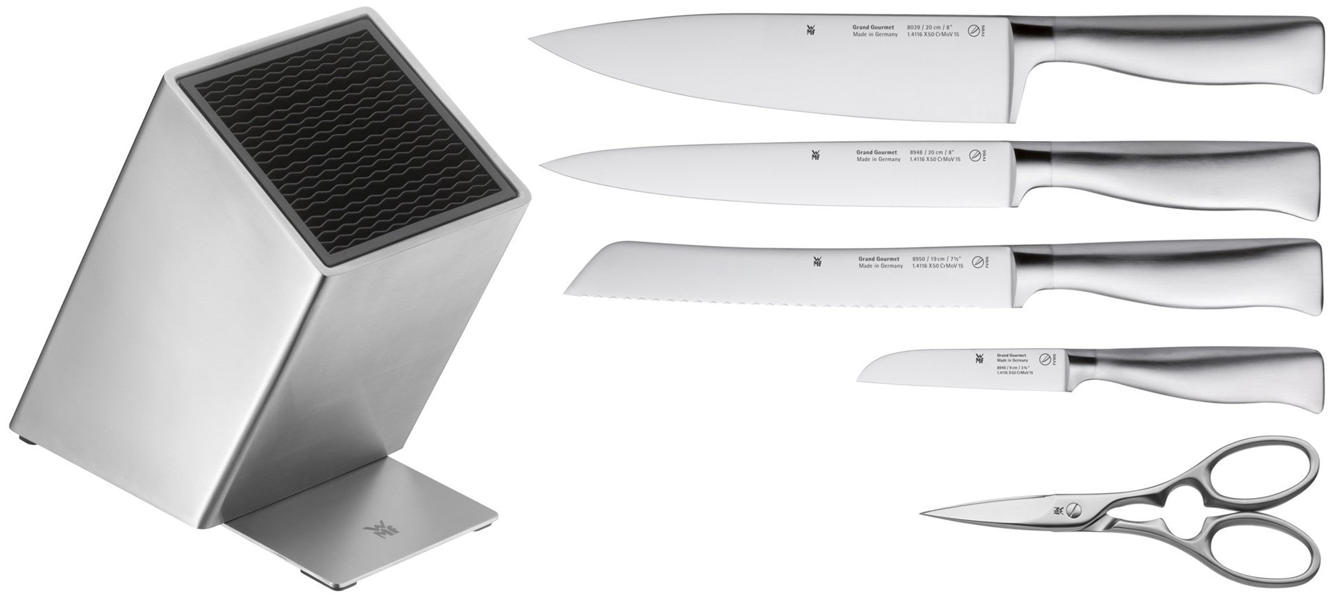 WMF Messerset 6-teiliger Block Grand Gourmet