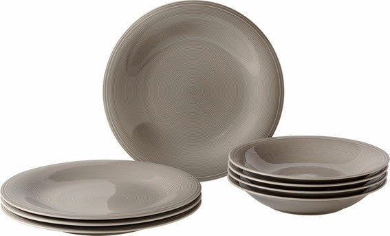 VILLEROY & BOCH Geschirrset 8-teilig Color Loop Stone