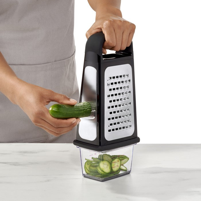 OXO Gemüsereibe 3in1 GoodGrips schwarz & grün