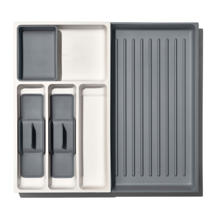 OXO Verstellbarer Organizer für Schubladen Good Grip Grau