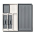 OXO Verstellbarer Organizer für Schubladen Good Grip Grau