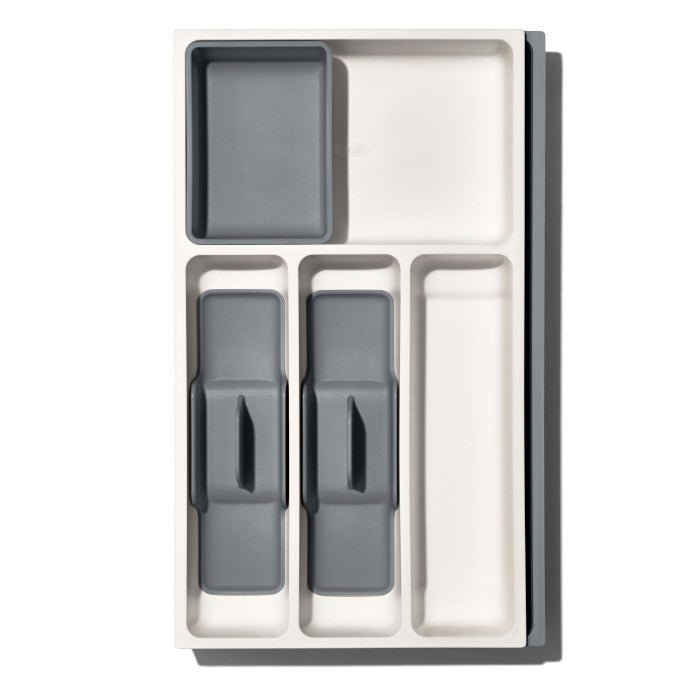 OXO Verstellbarer Organizer für Schubladen Good Grip Grau