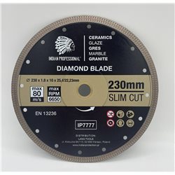 DIAMANTSCHEIBE 230 mm SLIM CUT INDIAN PROFESSIONAL