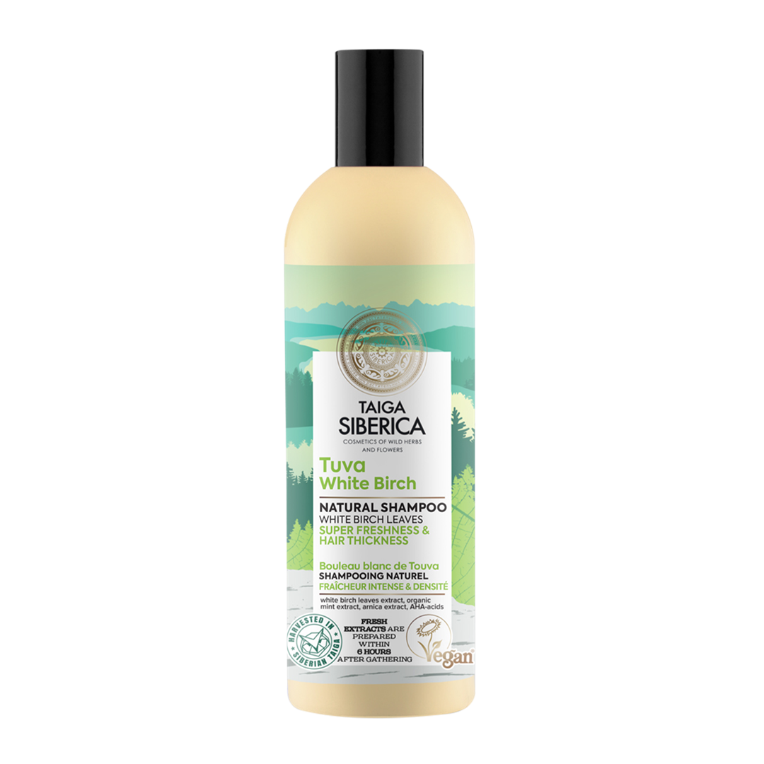 HAARSHAMPOO INTENSIVE ERFRISCHUNG UND VERDICHTUNG MIT WEISSER BIRKE 270 ml - NATURA SIBERICA (TAIGA)