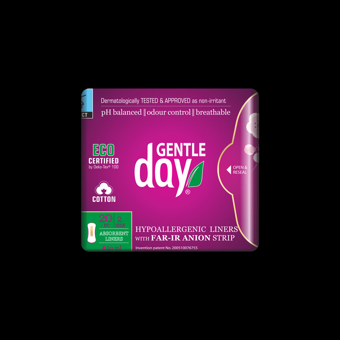 HYGIENEPADS MIT ANIONSTREIFEN UND FEUCHTIGKEITSABSORBIERENDER SCHICHT 20 Stk. - GENTLE DAY