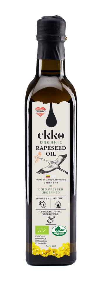 NATIVES OMEGA-3-BIO-RAPSÖL 500 ml - EKKO