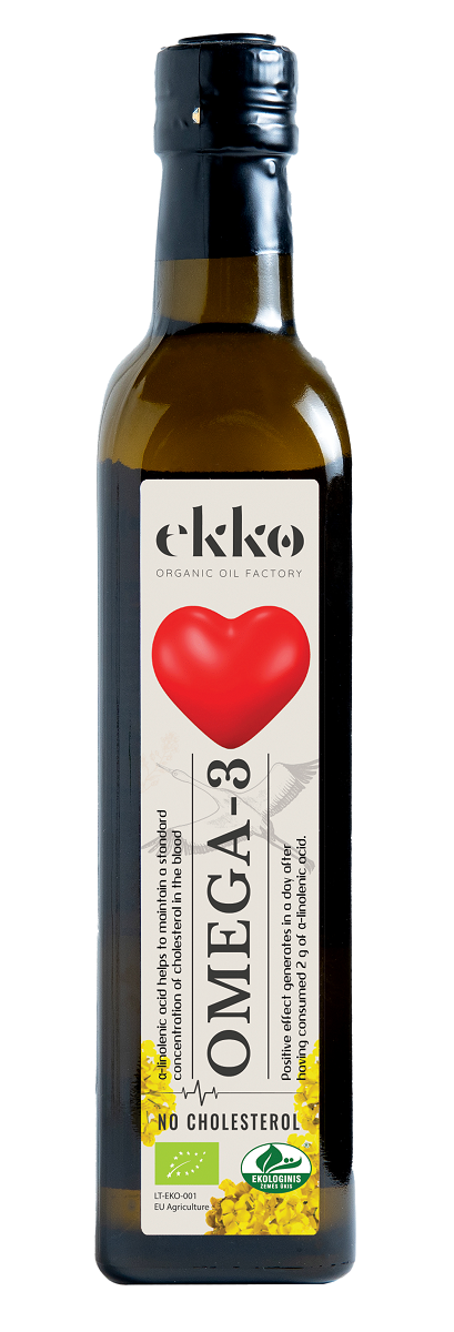 RAPS- UND LEINÖL OMEGA-3 BIO 500 ml - EKKO