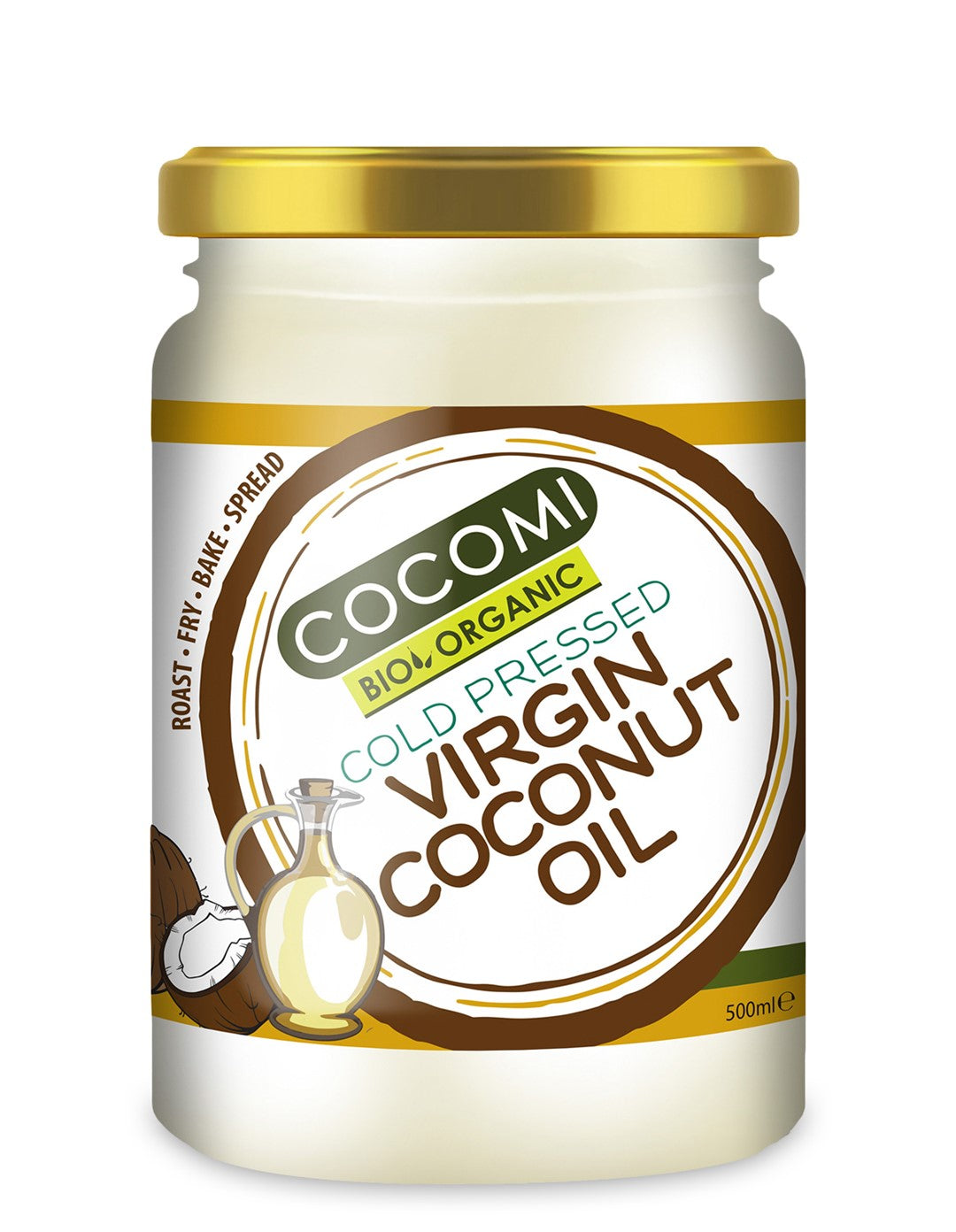 NATÜRLICHES BIO-KOKOSNUSSÖL 500 ml - COCOMI