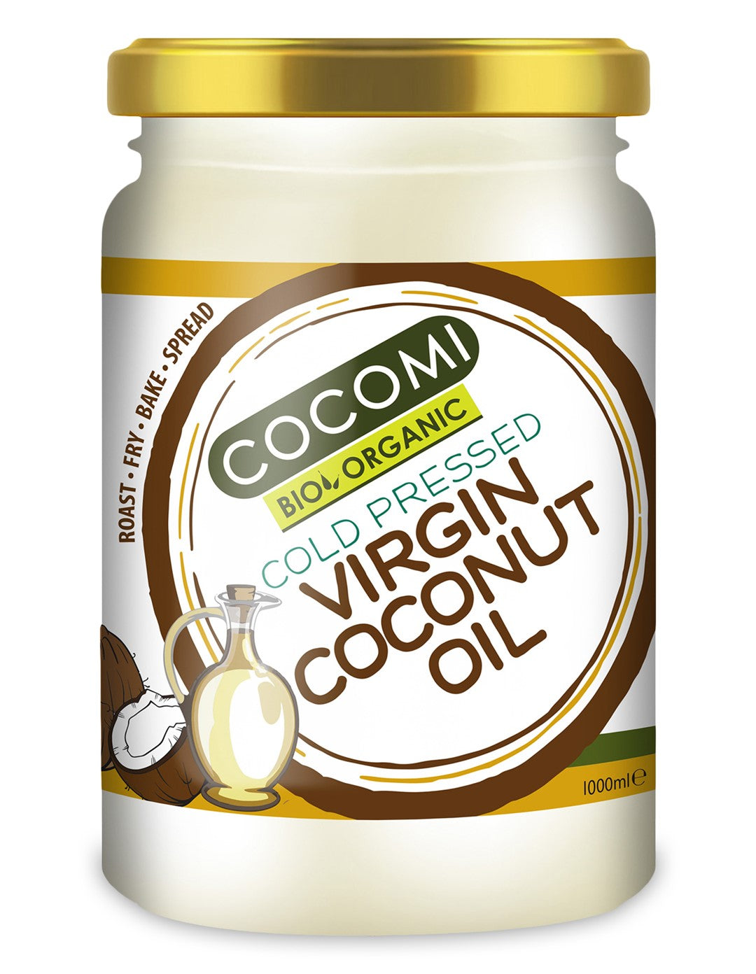 NATÜRLICHES BIO-KOKOSNUSSÖL 1 L - COCOMI