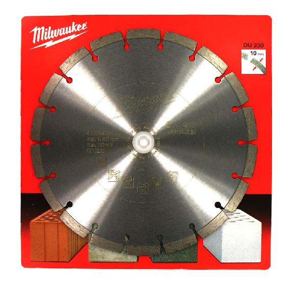 MILWAUKEE SEGMENTIERTE DIAMANTSCHEIBE DU 230 x 22,2 mm
