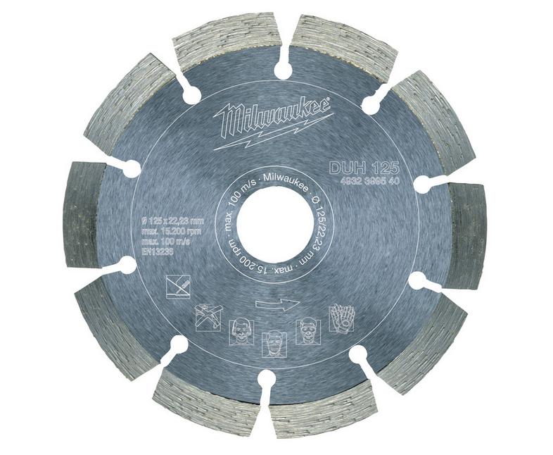 MILWAUKEE SEGMENTIERTE DIAMANTSCHEIBE DUH 125 mm