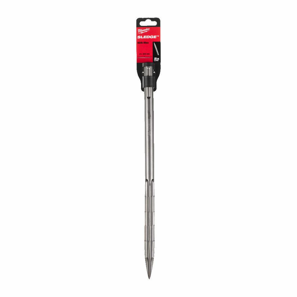 Milwaukee SDS-MAX Meißel, 400 mm Spitze, selbstschärfend