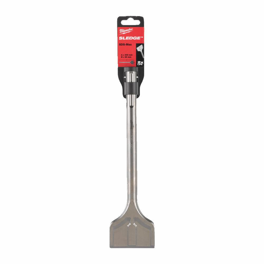 Milwaukee SDS-MAX Meißel, 80 mm x 300 mm breit, selbstschärfend