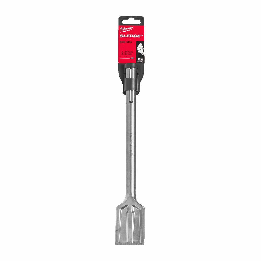 MILWAUKEE SDS-MAX MEIßEL 50 mm x 300 mm FÜR SELBSTSCHÄRFENDE FLIESEN