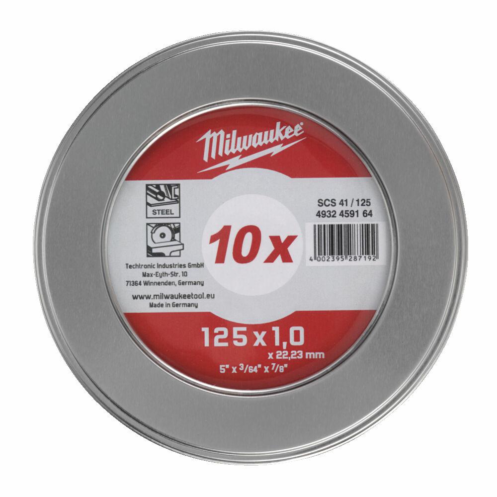 MILWAUKEE SHIELD FÜR METALL 125 x 1,0 x 22,2 mm PRO+, INOX /10 Stk.