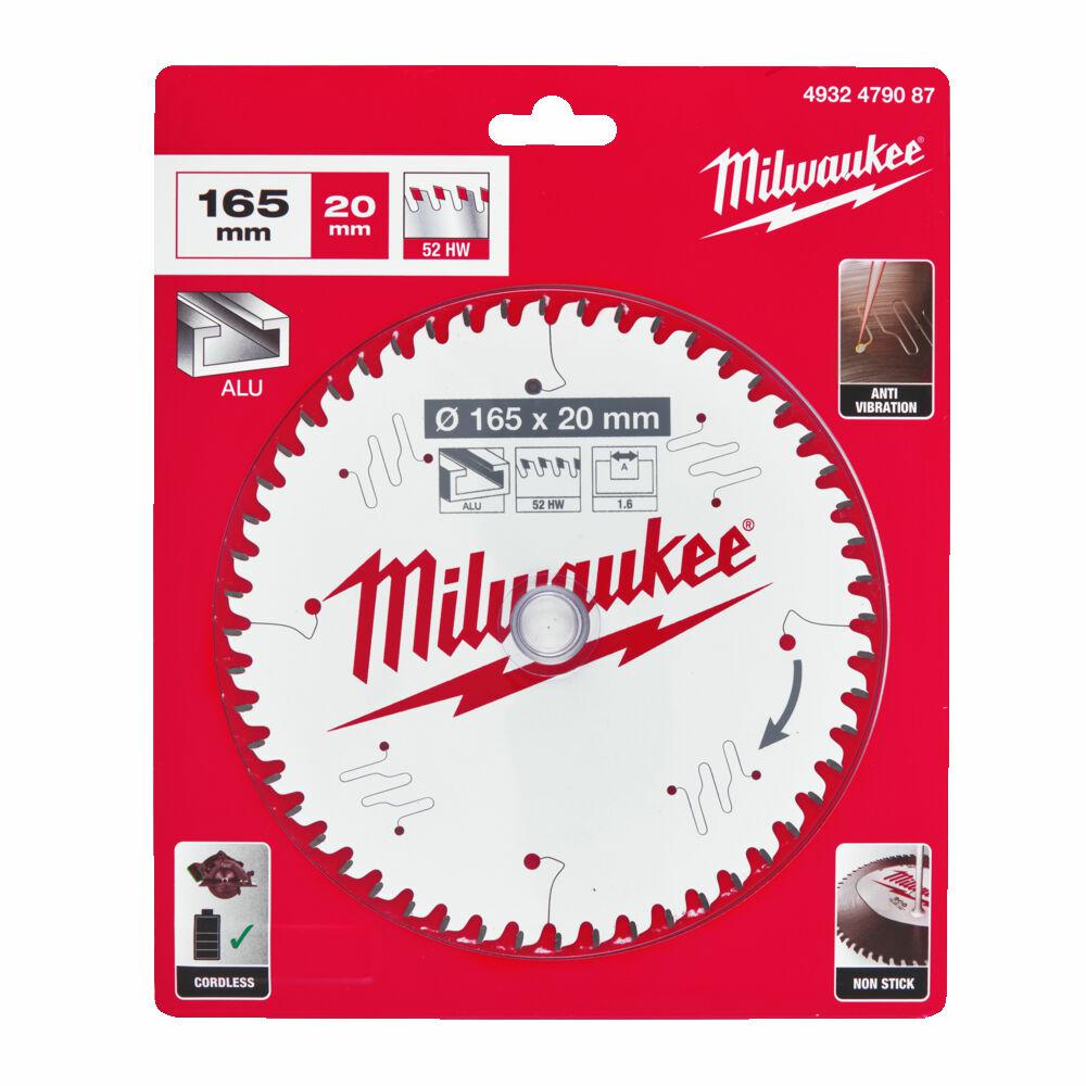 MILWAUKEE KREISSÄGE 165x20x2,2x52z ALUMINIUM