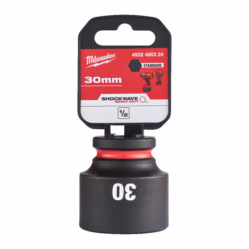 MILWAUKEE SECHSKANT-SCHLAGSTECKSCHLUSS 1/2" 30 mm SCHOCKWELLE