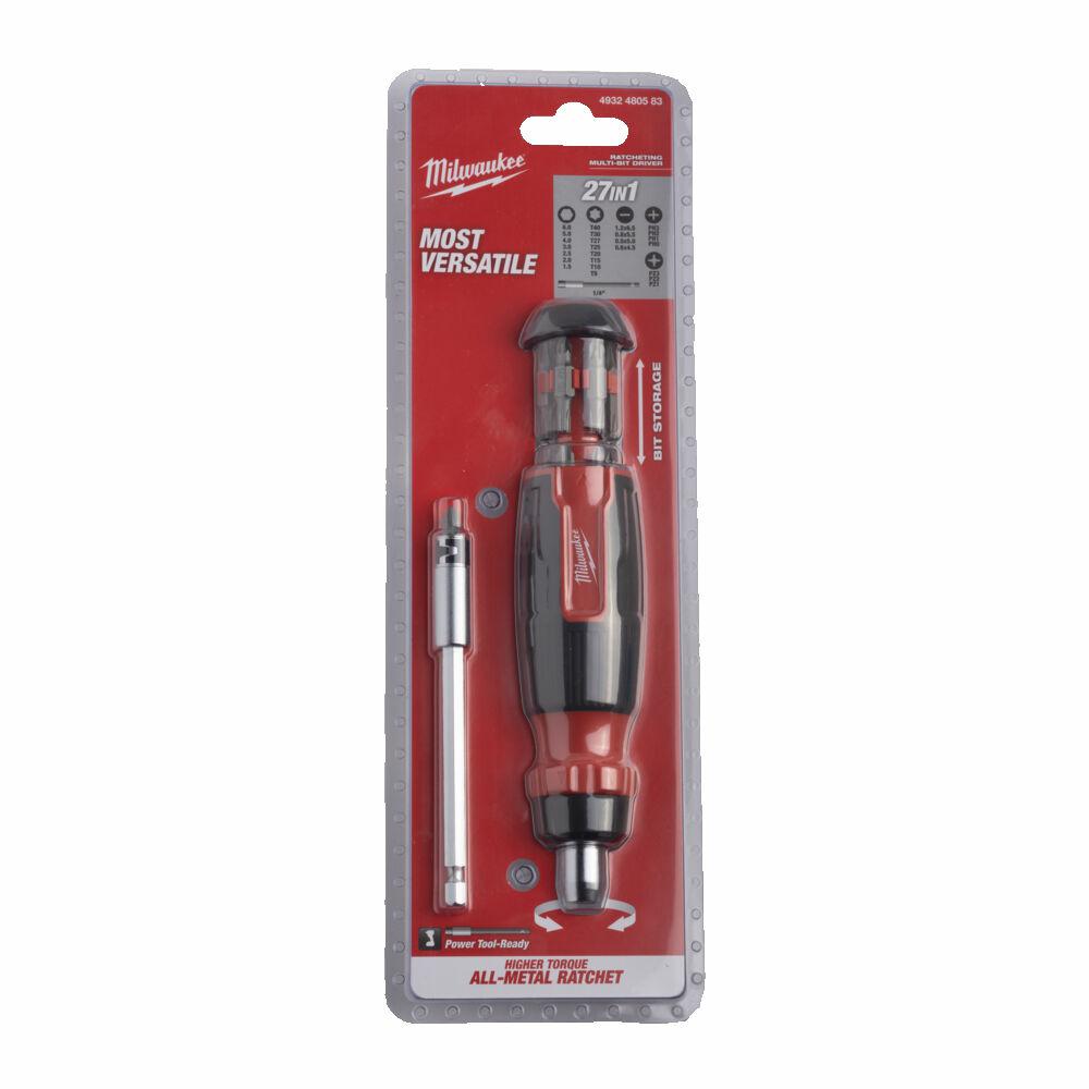 MILWAUKEE UNIVERSAL-SCHRAUBENANTRIEB MIT RATSCHE 27 in 1