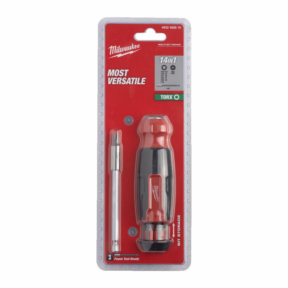 MILWAUKEE UNIVERSAL-SCHRAUBENDREHER MIT RATSCHE 14in1 TORX