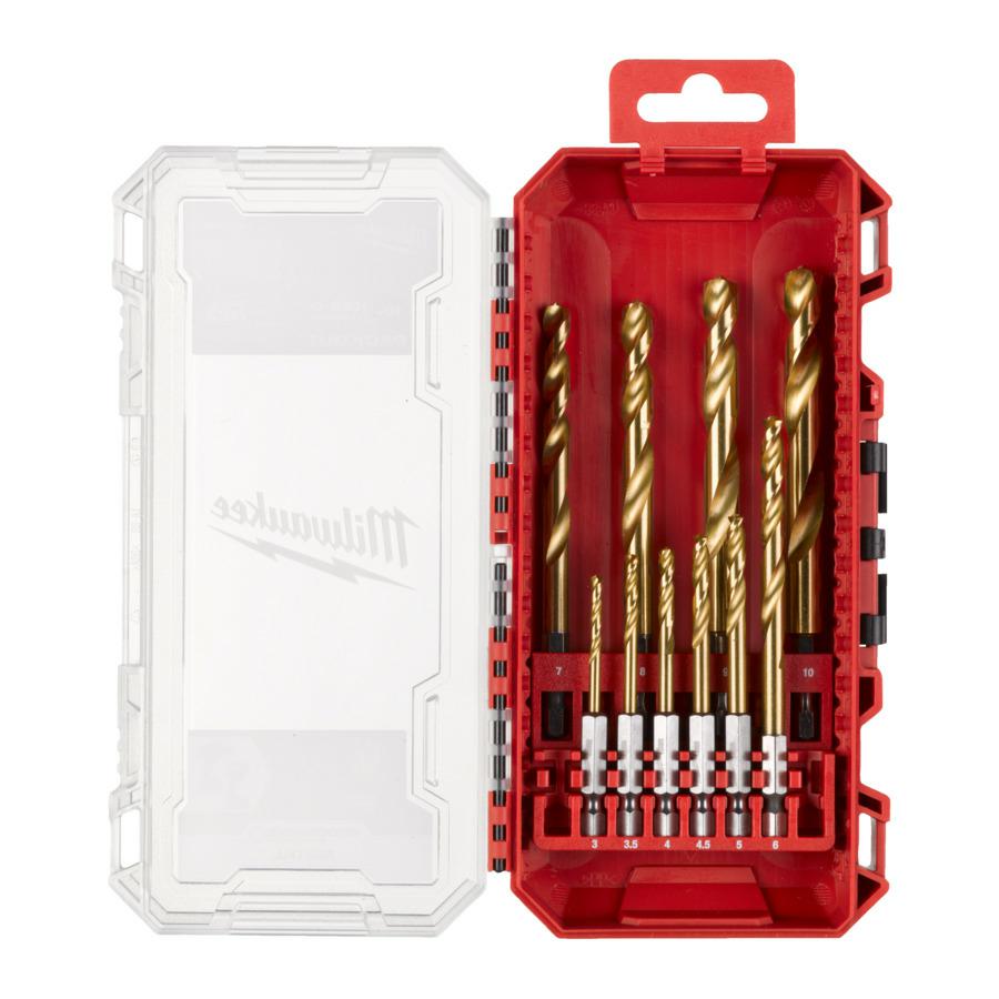 MILWAUKEE METALLBOHRER BOHRER HSS-G ZINN SET MIT 10 STÜCK.