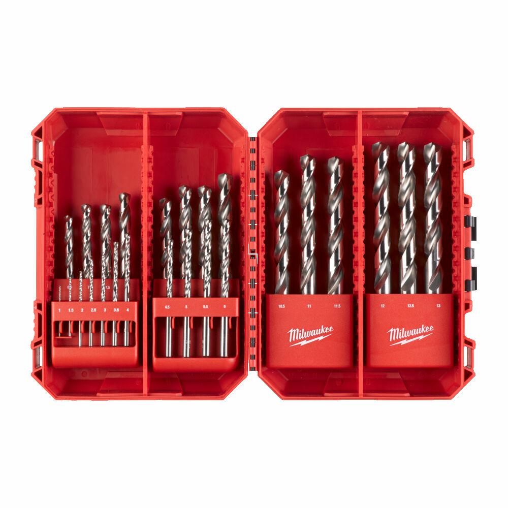 MILWAUKEE METALLBOHRER HSS-G THUNDERWEB SET 25 Stück 1-13 mm