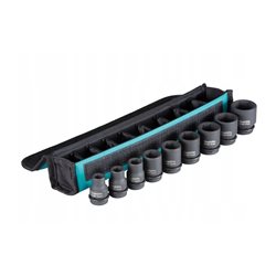 MAKITA SCHLAGSTECKSCHLÜSSELSATZ 1/2" 9 Stk. 10-27mm &gt;&gt;&gt;E-16617