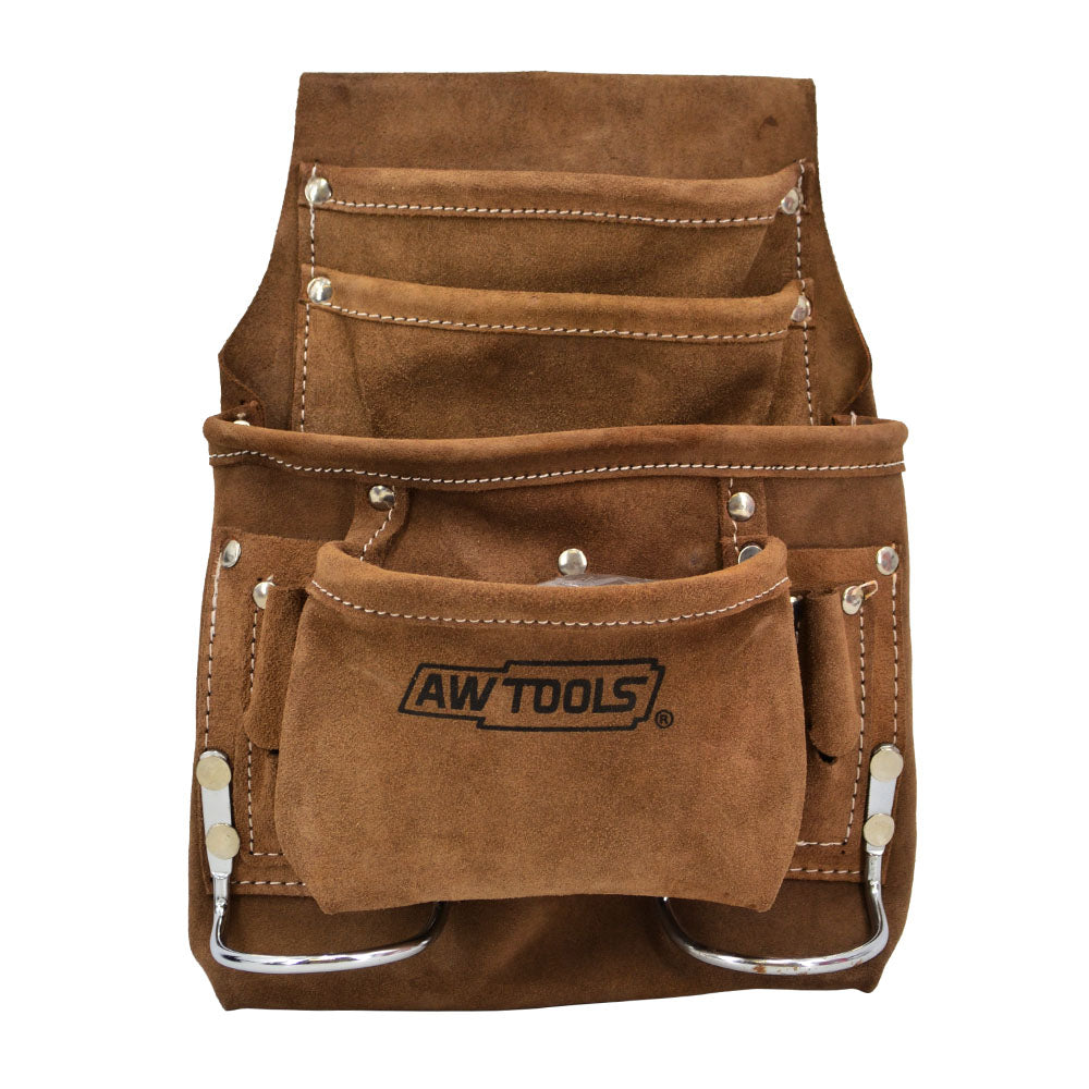 AWTOOLS WERKZEUGTASCHE 10 FÄCHER LEDER