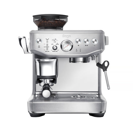 Sage Siebträgermaschine The Barista Express Impress Silber