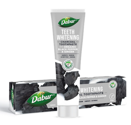 CARBON WHITENING ZAHNPASTA MIT PFEFFER UND INGWER 100 ml - DABUR