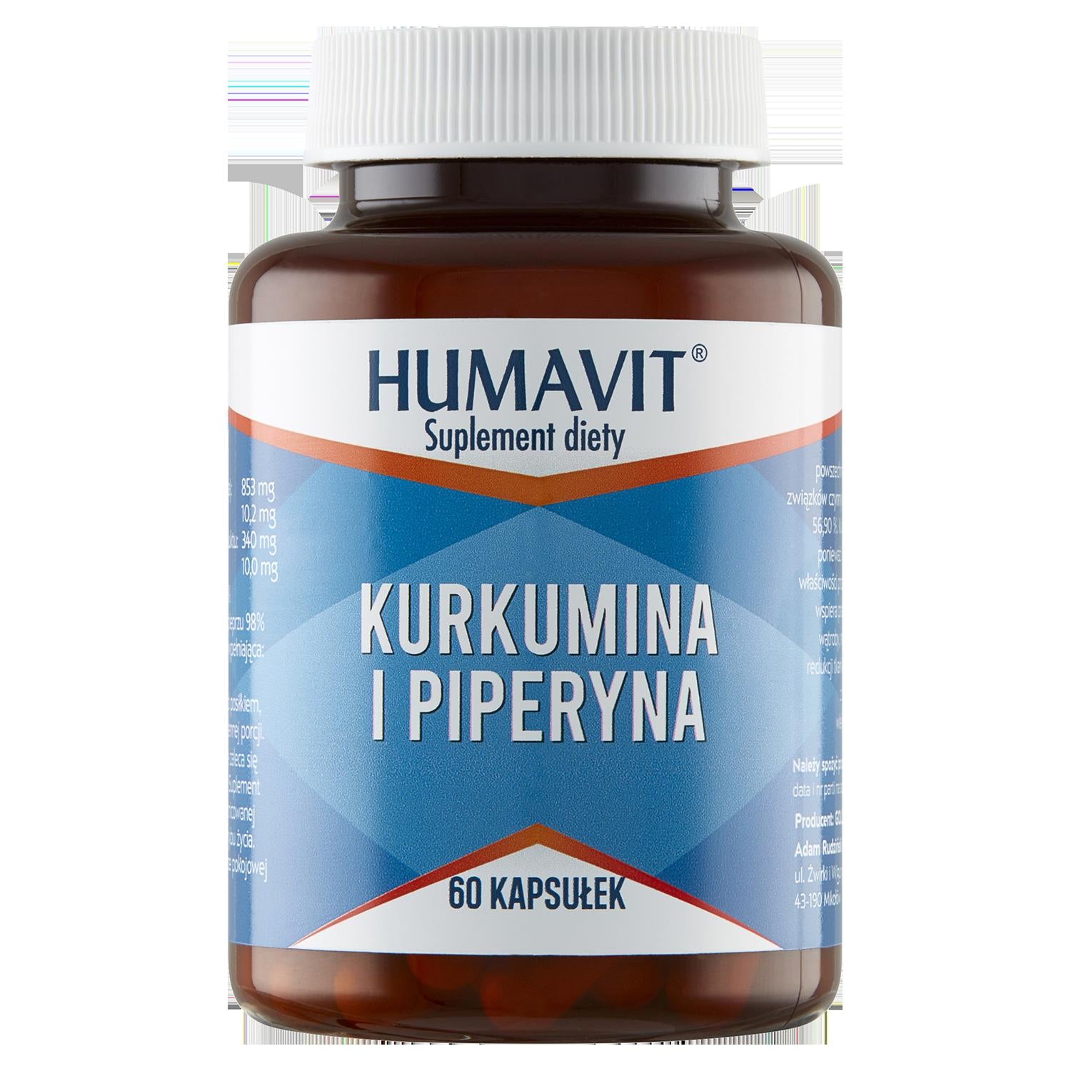 GOLDSTUDIO - Humavit Curcumin und Piperin 60 Kapseln
