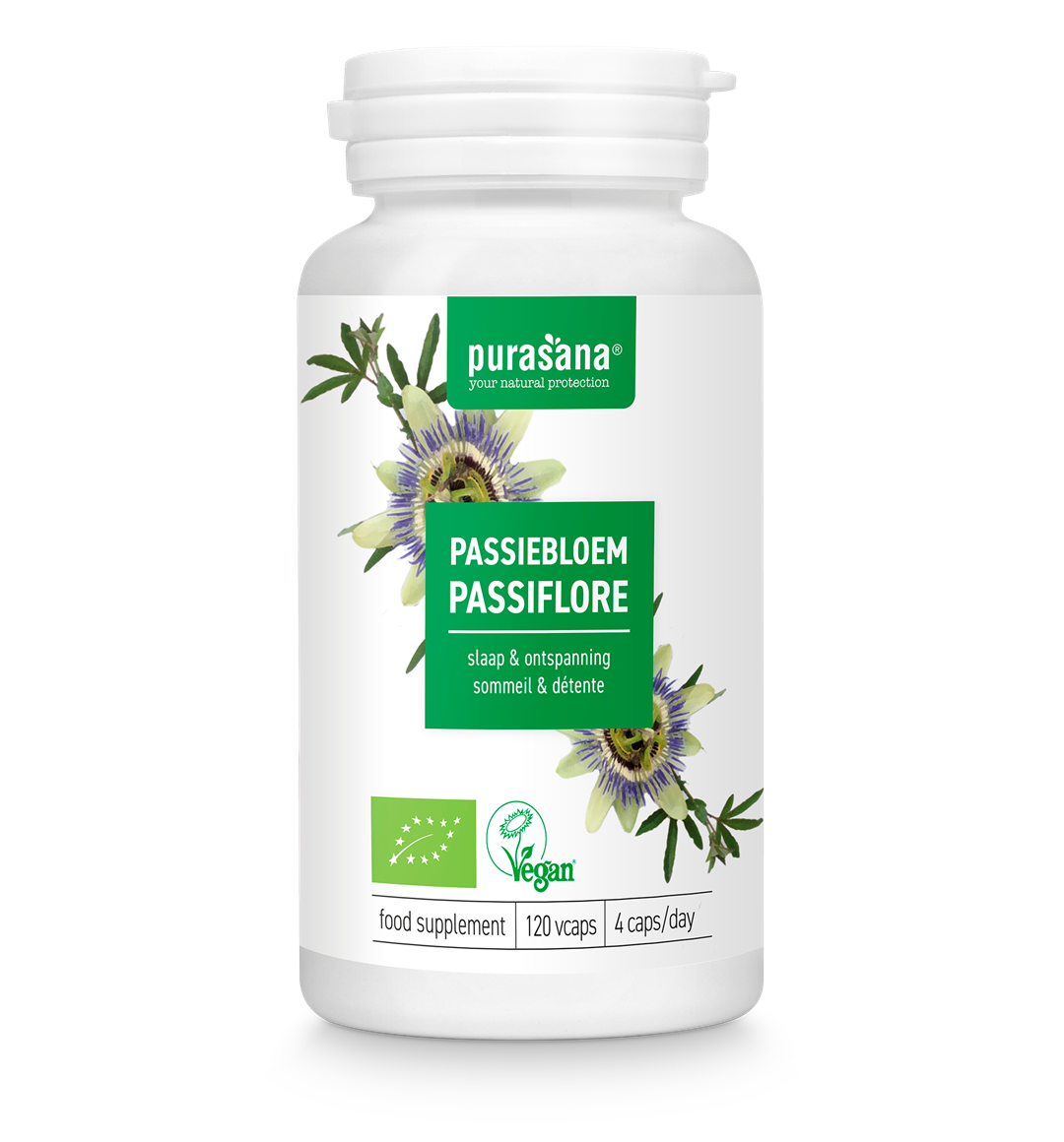 PASSIONSBLUME (PASSIFLORA) BIO (125 mg) 120 KAPSELN - PURASANA