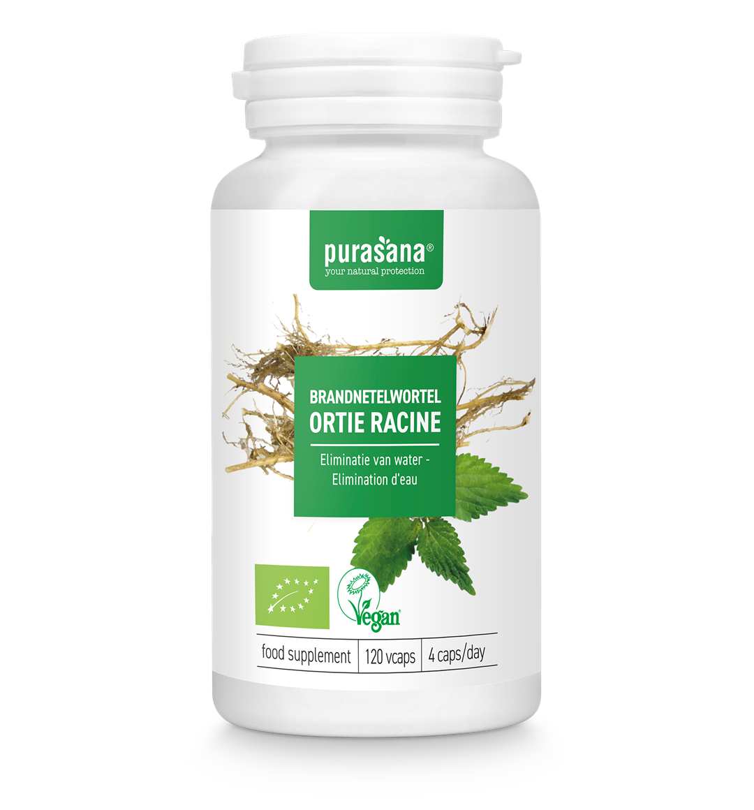 Brennnesselwurzel Bio (210 mg) 120 Kapseln – PURASANA