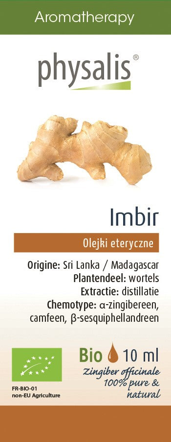 ÄTHERISCHES BIO-INGWERÖL 10 ml - PHYSALIS