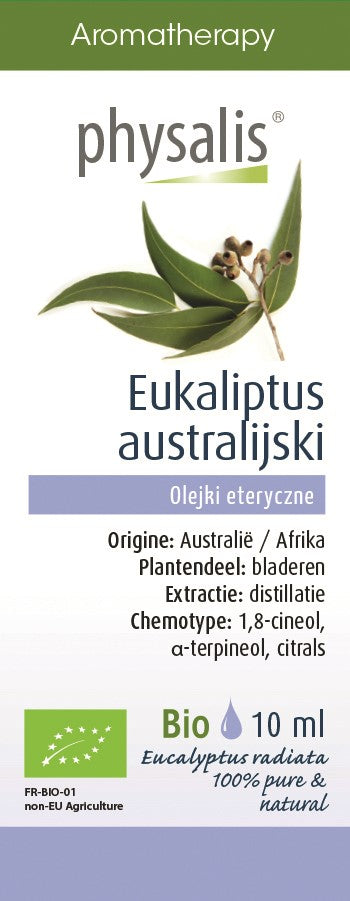 AUSTRALISCHES ÄTHERISCHES EUKALYPTUSÖL, BIO, 10 ml - PHYSALIS