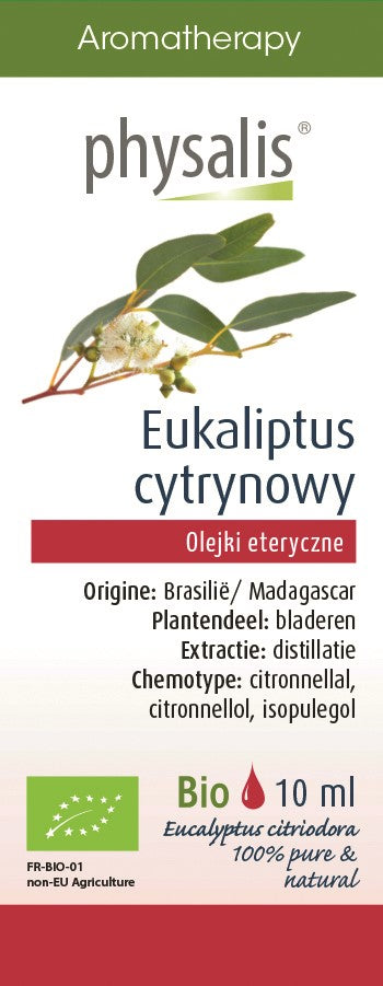 ÄTHERISCHES ZITRONEN-EUKALYPTUS-ÖL 10 ml - PHYSALIS