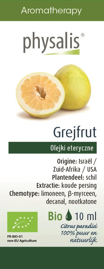 ÄTHERISCHES BIO-GRAPEFRUITÖL 10 ml - PHYSALIS
