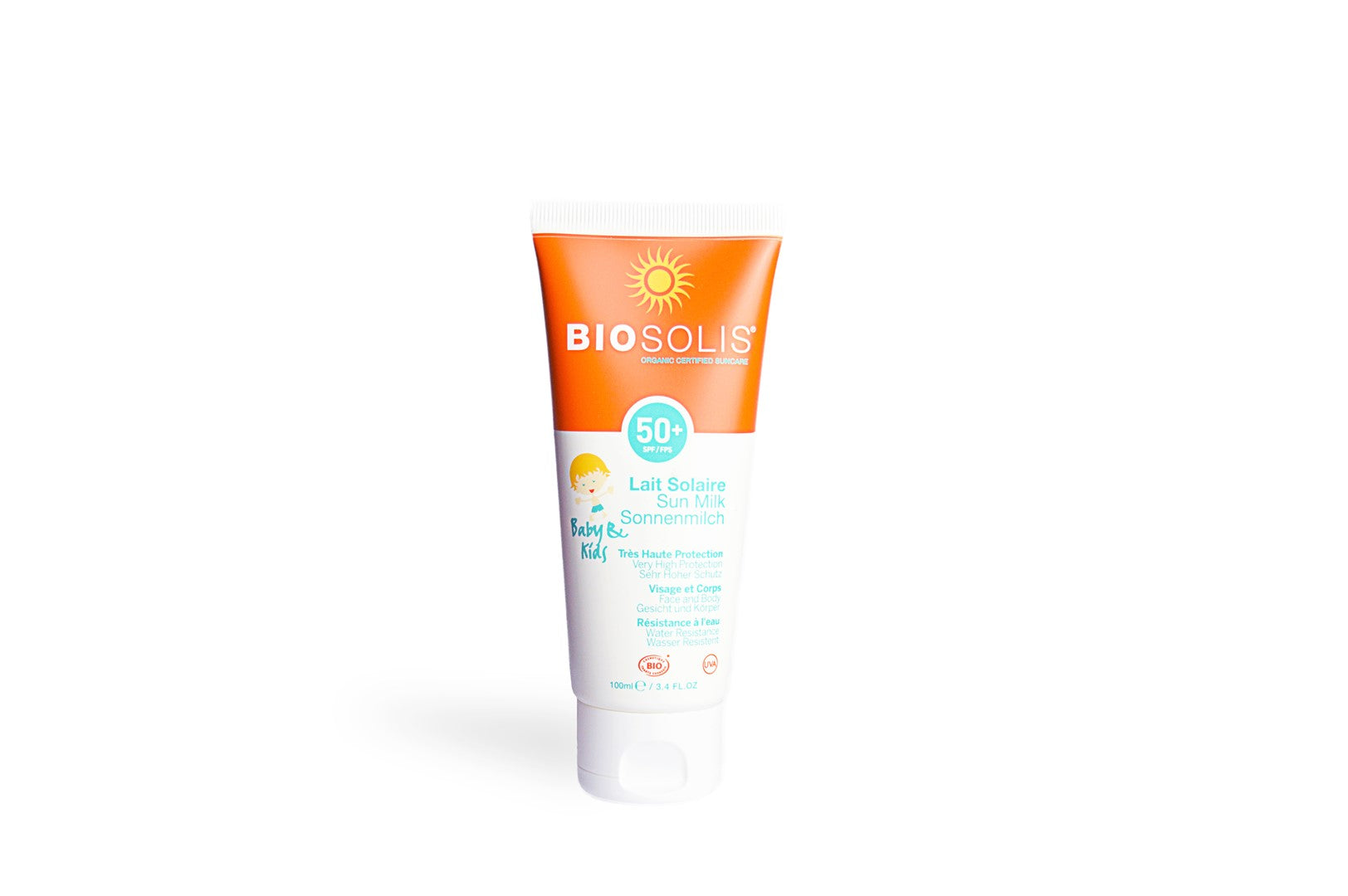 SONNENSCHUTZLOTION FÜR KINDER SPF 50+ ECO 100 ml - BIOSOLIS (SAISONPRODUKT)