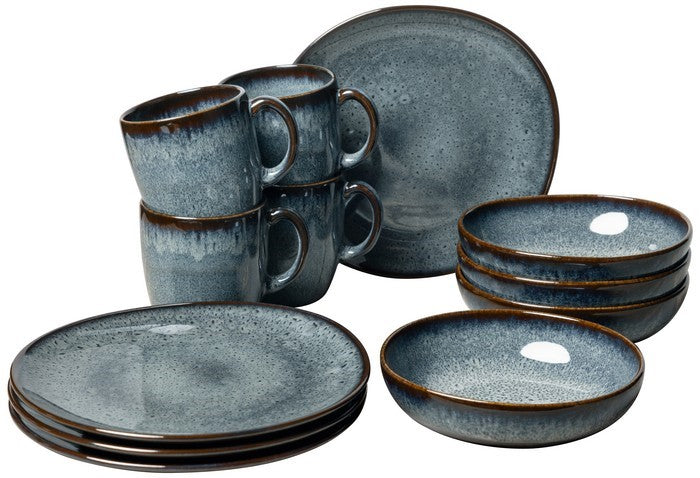 VILLEROY & BOCH Frühstücksgarnitur 12tlg. Like Lave Gris